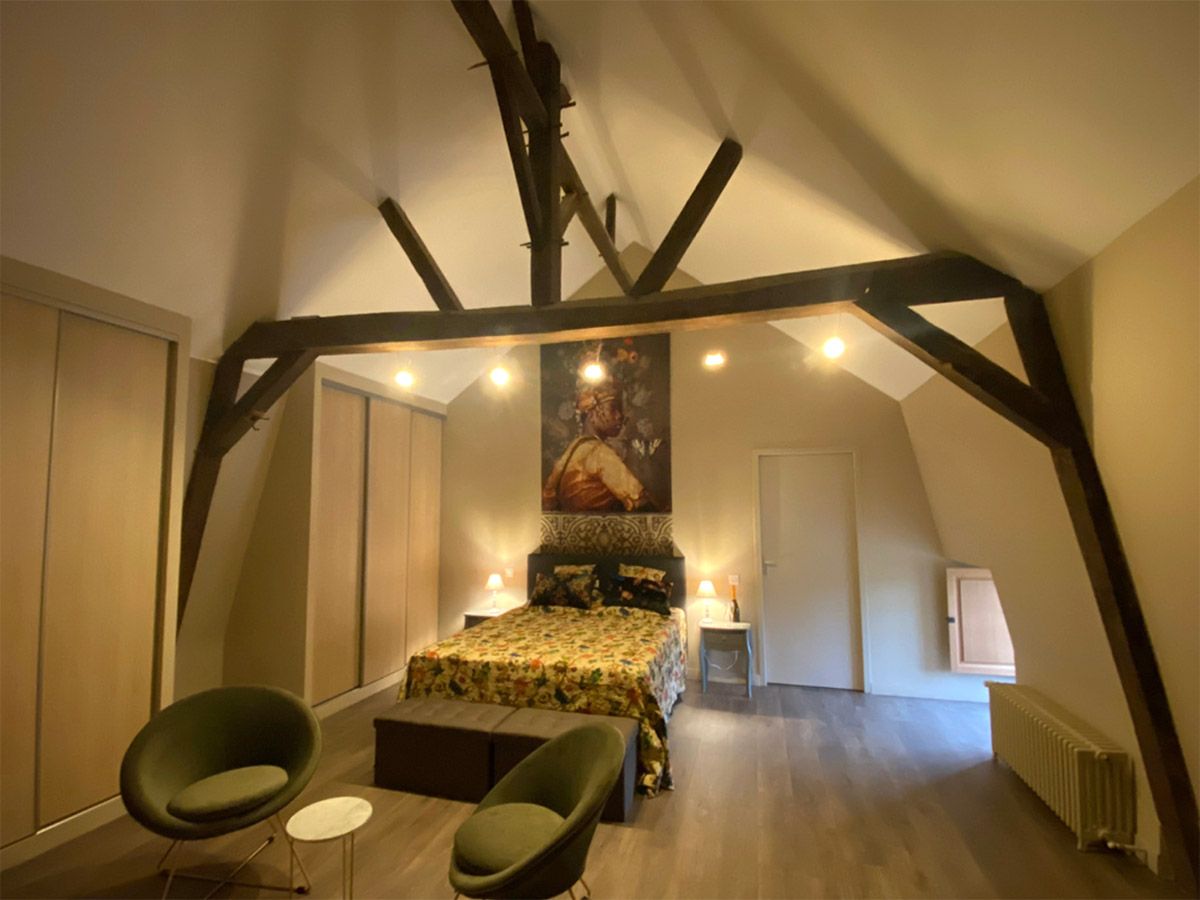 Gite du chÃ¢teau Le Rocher Portail : la suite nuptiale